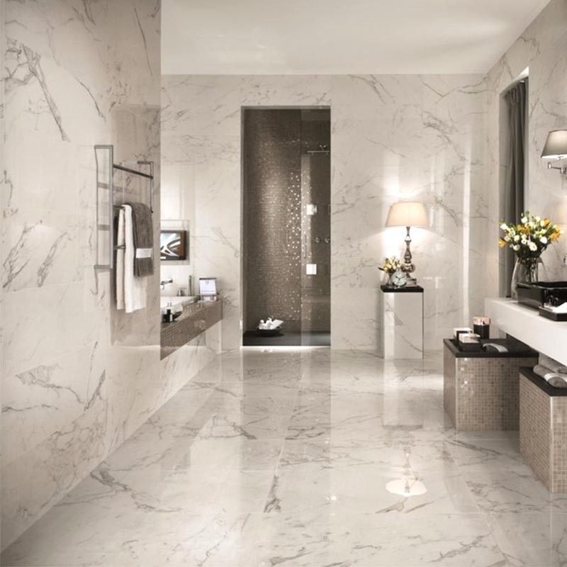 Italian marble Statuario floor