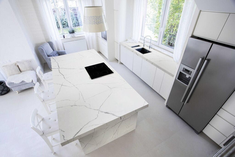 Microsrystallized stone countertop