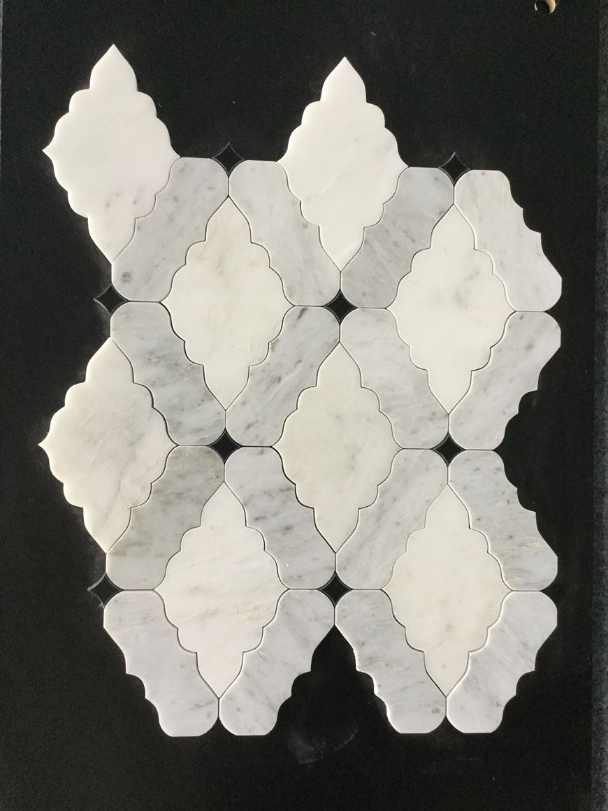 Diamond Pattern Waterjet Mosaic Tile