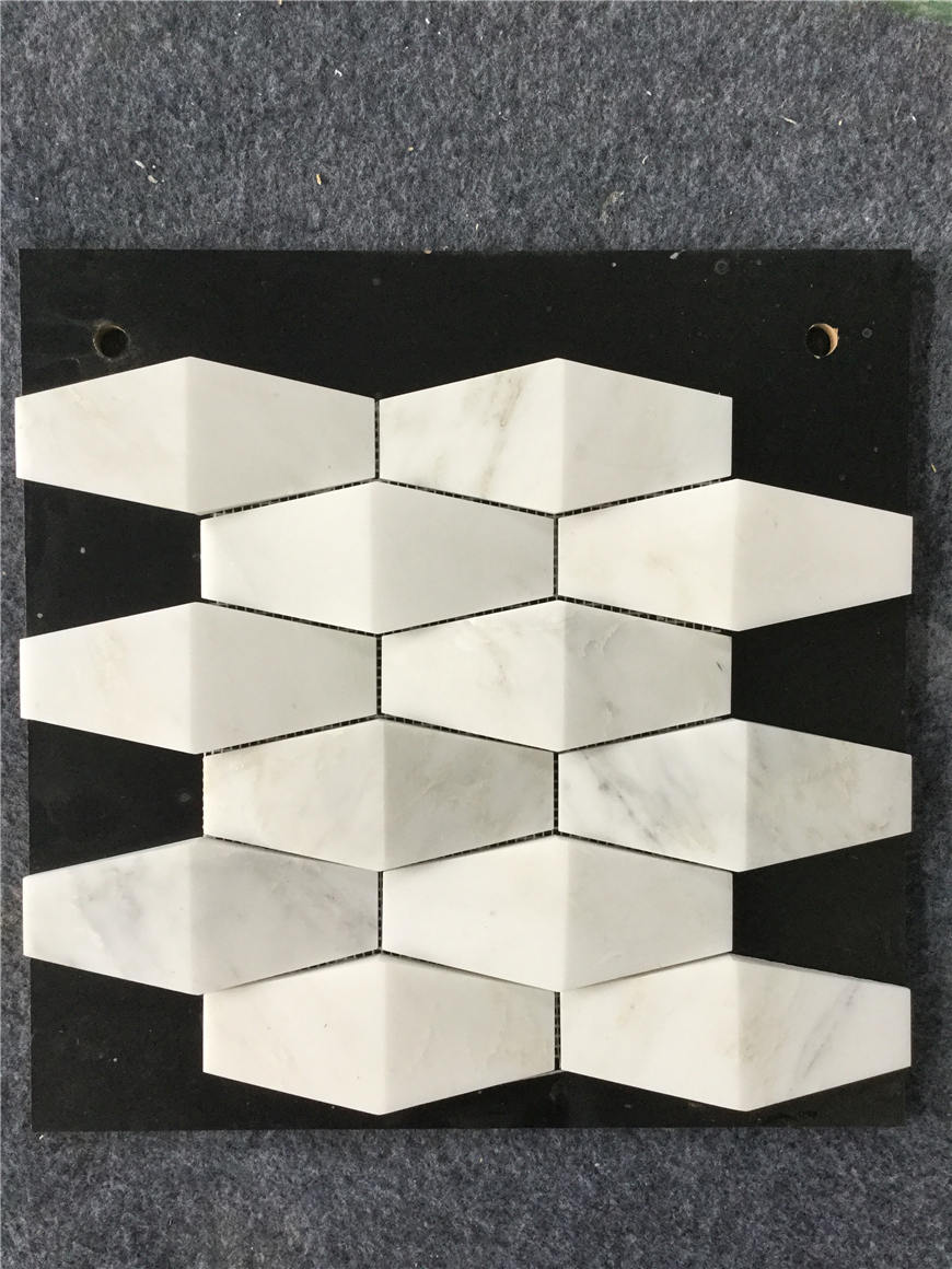 natural white mosaic tile
