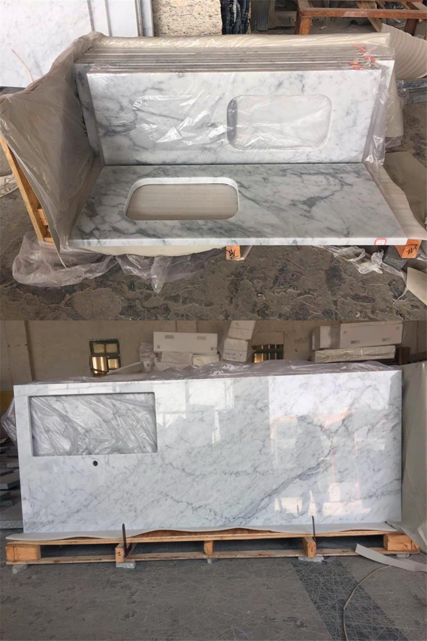 Carrara white countertop