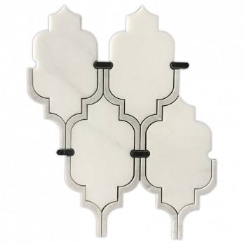 white marble tile