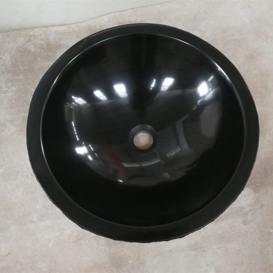 Black marble sink