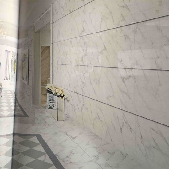 Carrara look crystallized marble