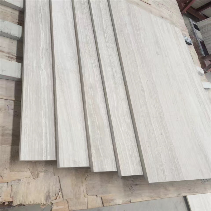 Promtion sales Chinese White wood marble 610x305x10mm polished tiles